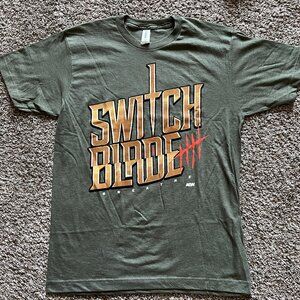 Men's AEW PWT All Elite Crate Exclusive Jay White "Switch Blade" T-Shirt - M